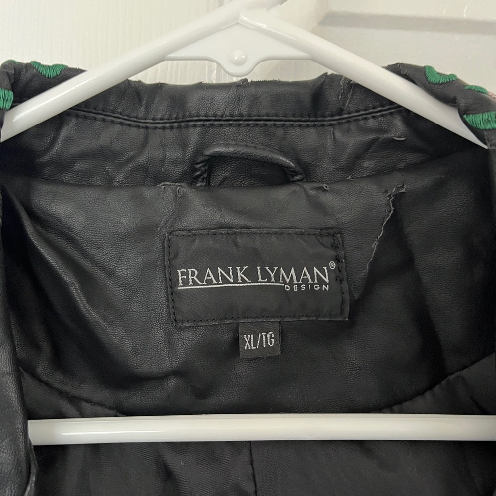 Frank Lyman Embroidered “Leather” Jacket - Picture 2 of 3
